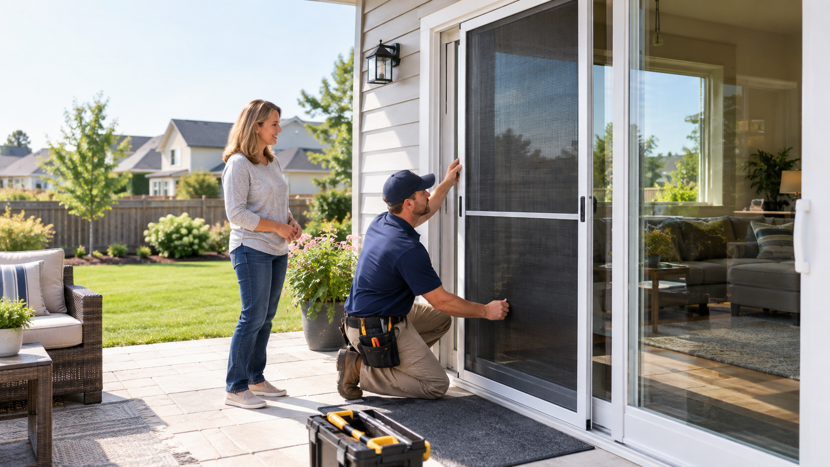 Hoosier Windows & Siding | Sliding Screen Door Replacement Guide for Homeowners Screen Door Replacement